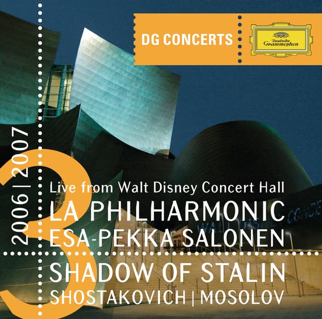 Album cover art for Dg Concerts La 2006/2007 - Shadow Of Stalin - Shostakovich / Mosolov