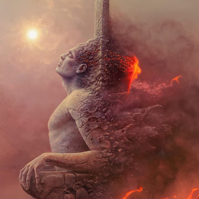 Album cover art for That Fair and Warlike Form // Return to Dust