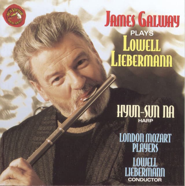 Album cover art for James Galway Plays Lowell Liebermann