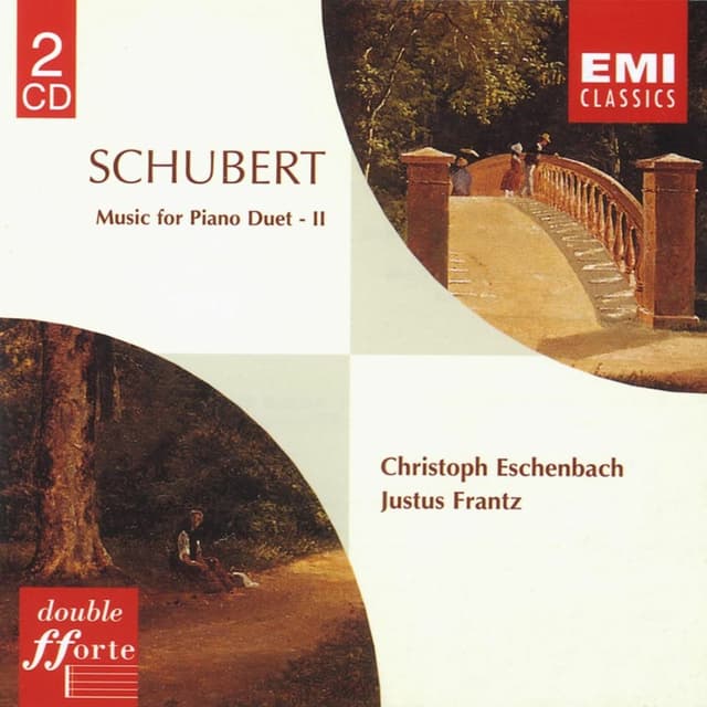 Album cover art for Schubert: Music For Piano Duet - Ii - Eschenbach - Frantz