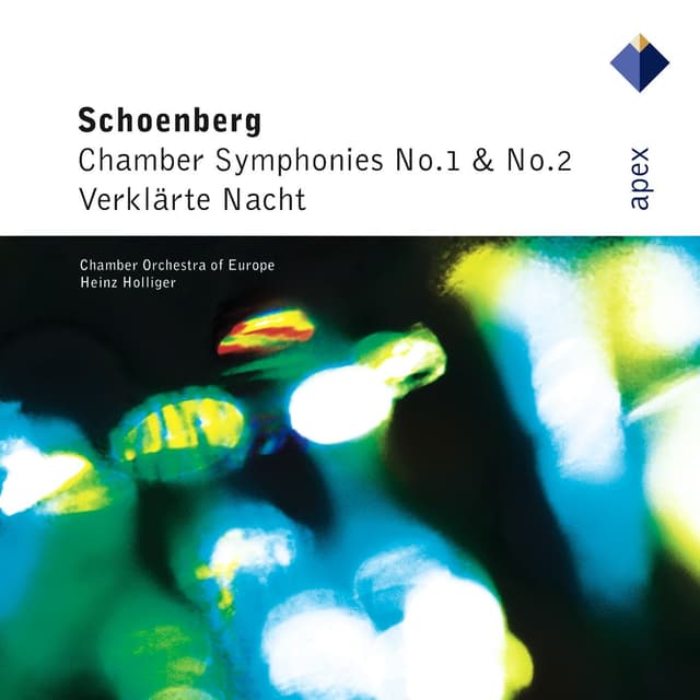 Album cover art for Schönberg: Chamber Symphonies Nos 1, 2 & Verklärte Nacht
