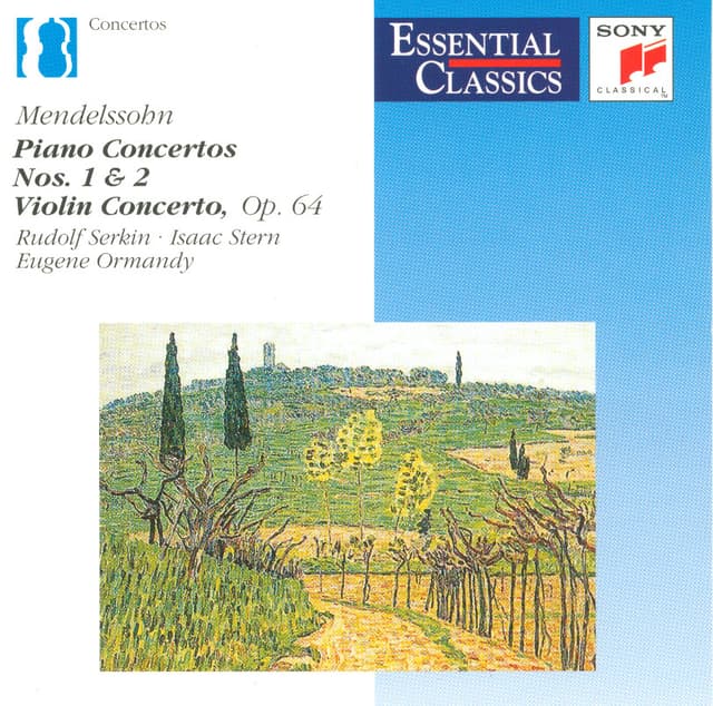 Album cover art for Mendelssohn: Piano Concertos Nos. 1 & 2 and Violin Concerto, Op. 64