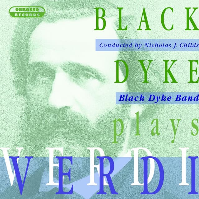 Album cover art for Black Dyke Plays Verdi