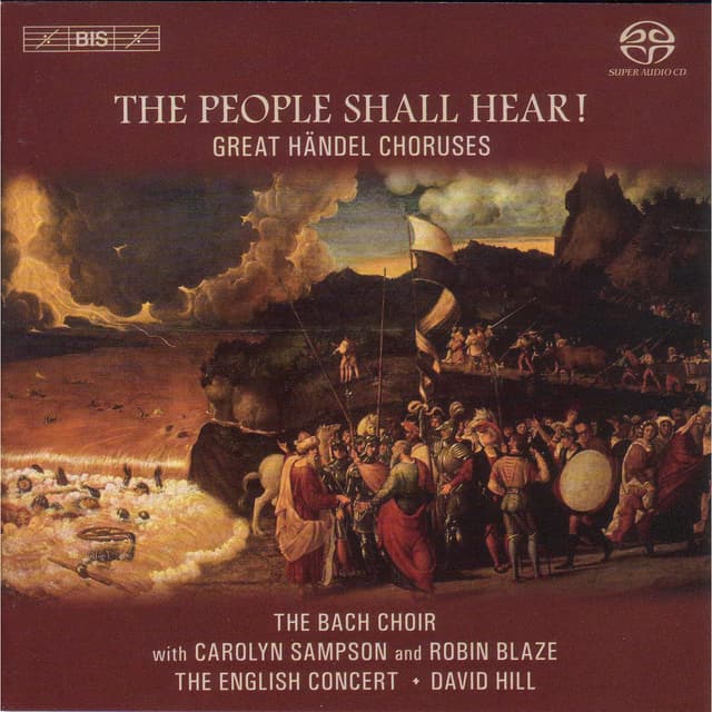 Album cover art for The People Shall Hear! Great Händel Choruses
