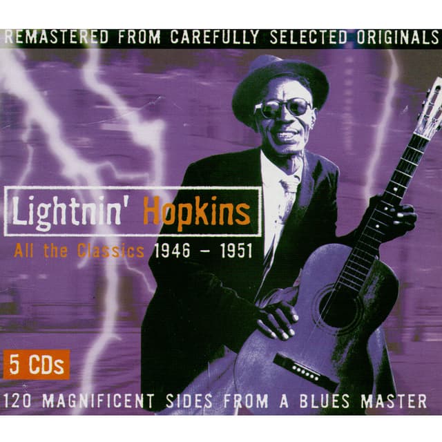 Album cover art for Lightnin' Hopkins: All the Classics 1946-1951