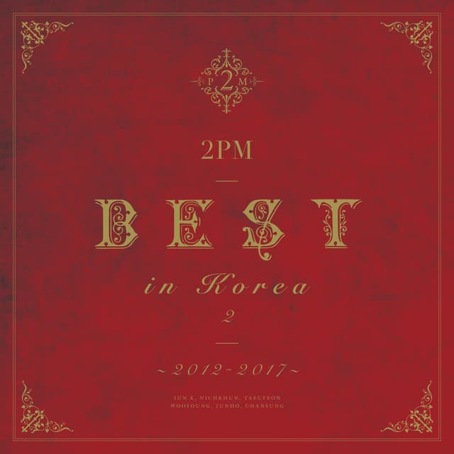 Album cover art for 2PM Best in Korea 2 〜2012-2017〜