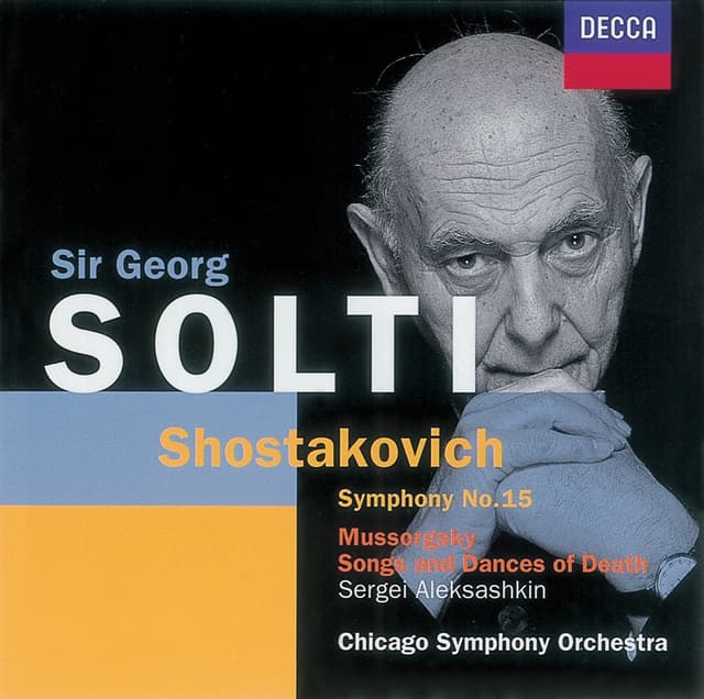 Album cover art for Symphony No.15 /Mussorgsky: Songs & Dances Of Death Etc.