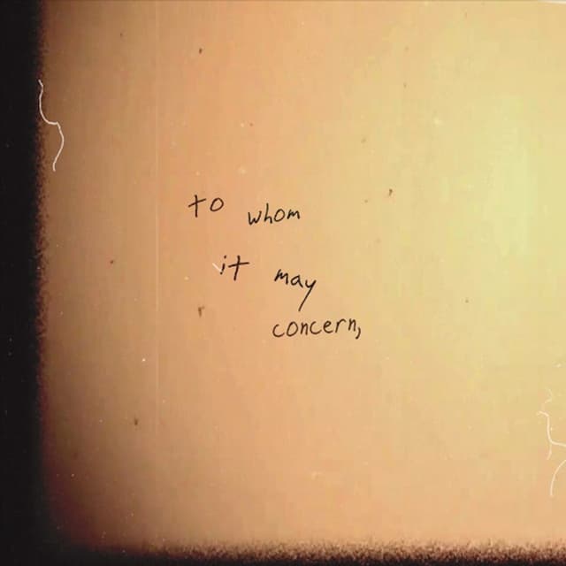 Album cover art for To Whom It May Concern