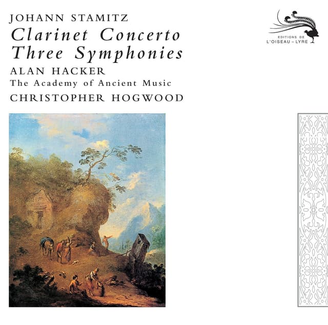 Album cover art for Stamitz, Johann: Clarinet Concerto / 3 Symphonies