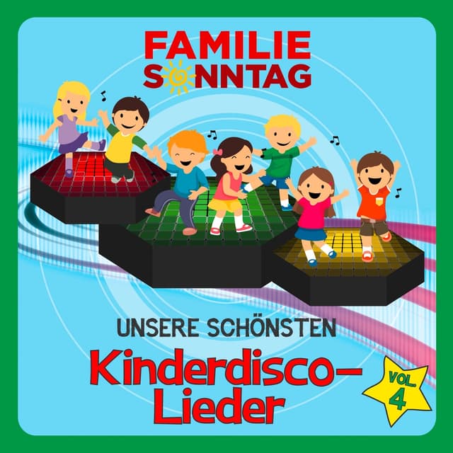 Album cover art for Unsere schönsten Kinderdisco-Lieder Vol. 4