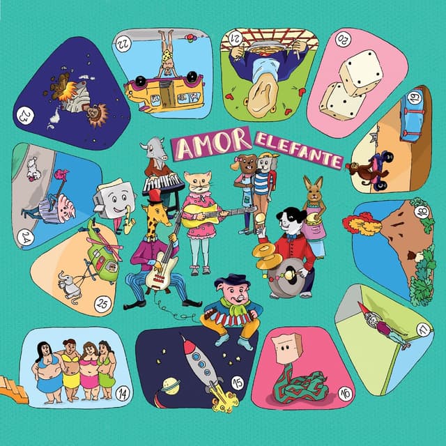 Album cover art for Amor Elefante