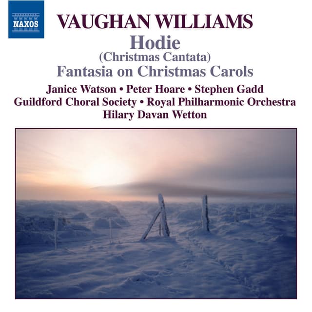 Album cover art for Vaughan Williams: Hodie - Fantasia on Christmas Carols