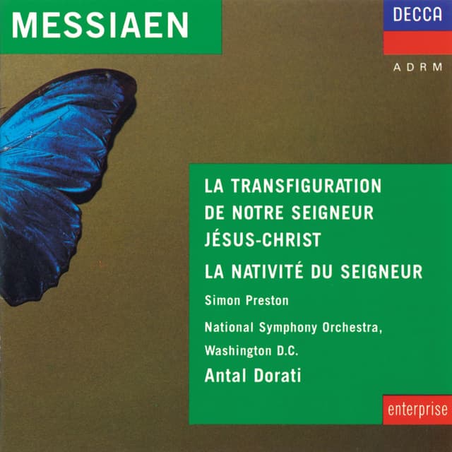 Album cover art for Messiaen: La Nativité du Seigneur - La Tranfiguration de Notre Seigneur Jésus Christ