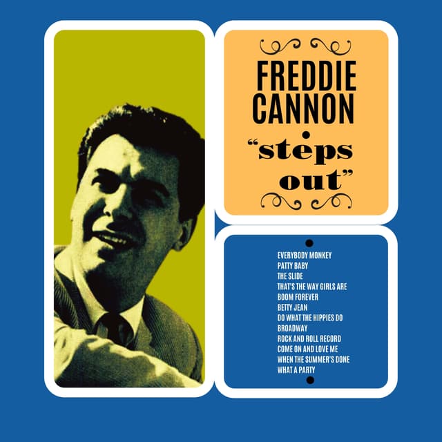 Album cover art for Freddie Cannon Steps Out