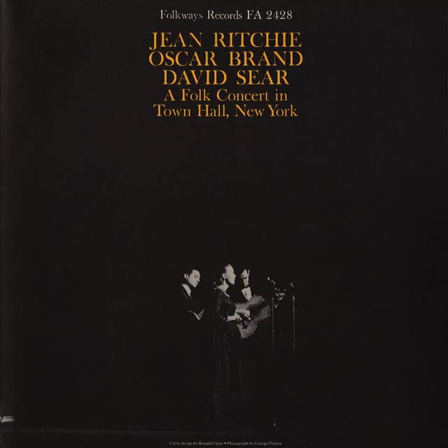 Album cover art for A Folk Concert In Town Hall, New York