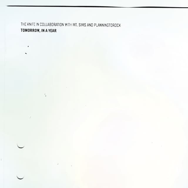 Album cover art for Tomorrow, In A Year