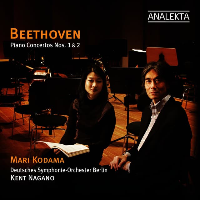 Album cover art for Beethoven : Piano Concertos Nos. 1 & 2
