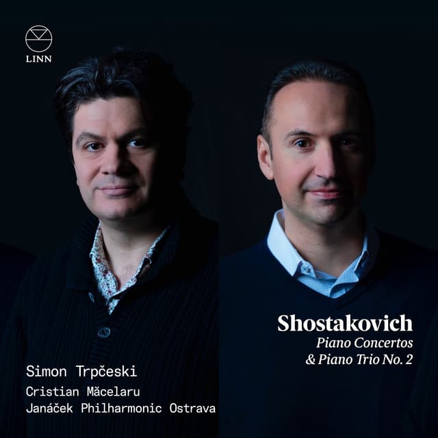 Album cover art for Shostakovich: Piano Concertos & Piano Trio No. 2