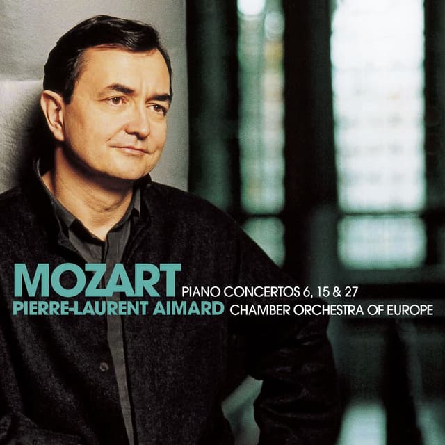 Album cover art for Mozart : Piano Concertos Nos 6, 15 & 27