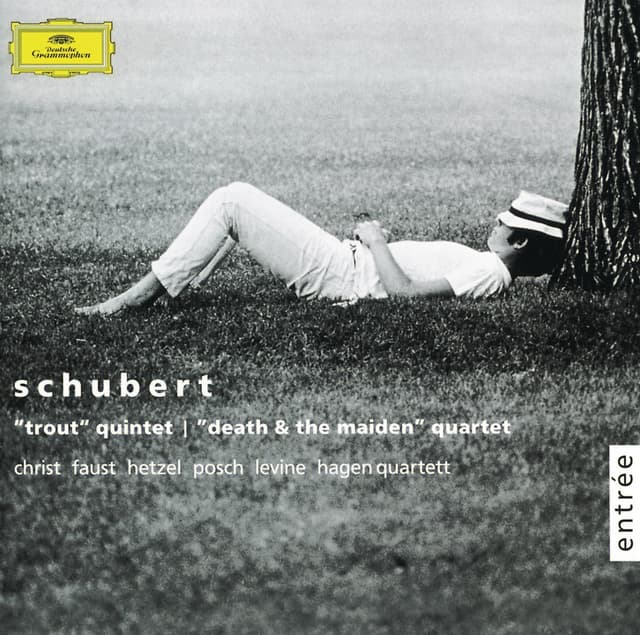 Album cover art for Schubert: "Forellenquintett", Streichquartett "Der Tod und das Mädchen"