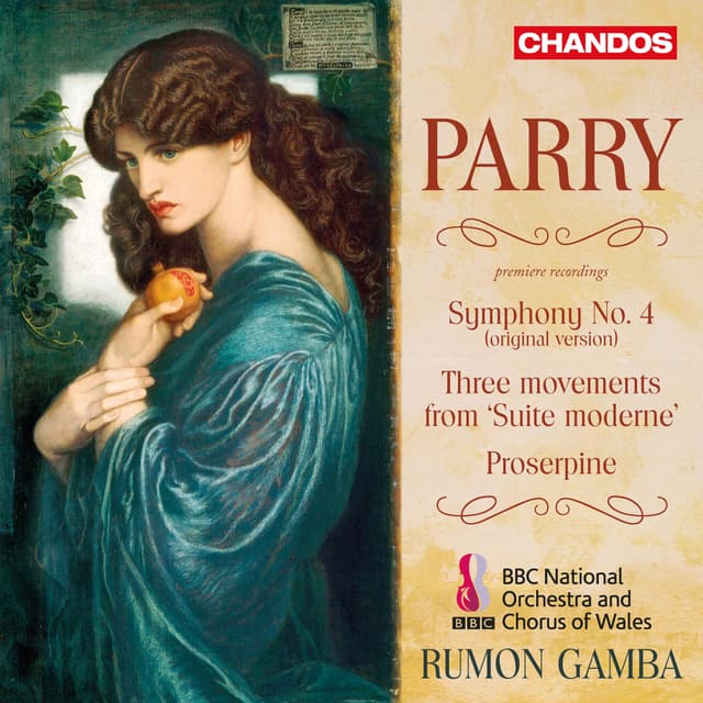 Album cover art for Parry: Symphony No. 4, Proserpine & Three Movements from Suite moderne