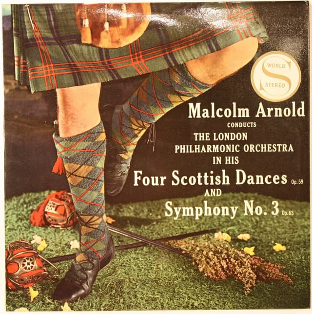 Album cover art for Four Scottish Dances, Op. 59 - Symphony No. 3, Op. 63