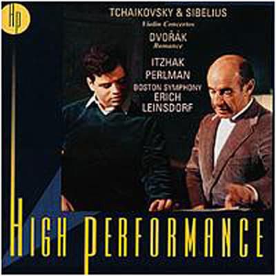 Album cover art for Tchaikovsky & Sibelius Violin Concertos - Dvorák : Romance