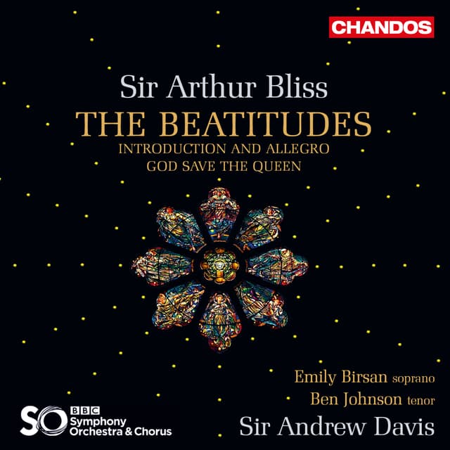 Album cover art for Bliss: The Beatitudes, Introduction and Allegro & God Save the Queen