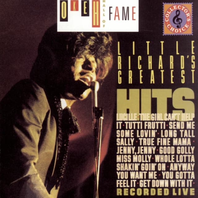 Album cover art for Little Richard's Greatest Hits (Recorded Live)