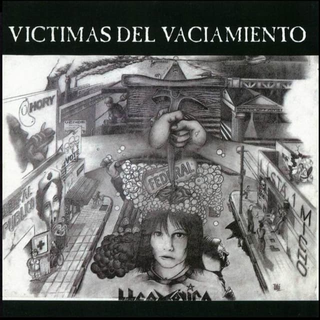 Album cover art for Víctimas del Vaciamiento