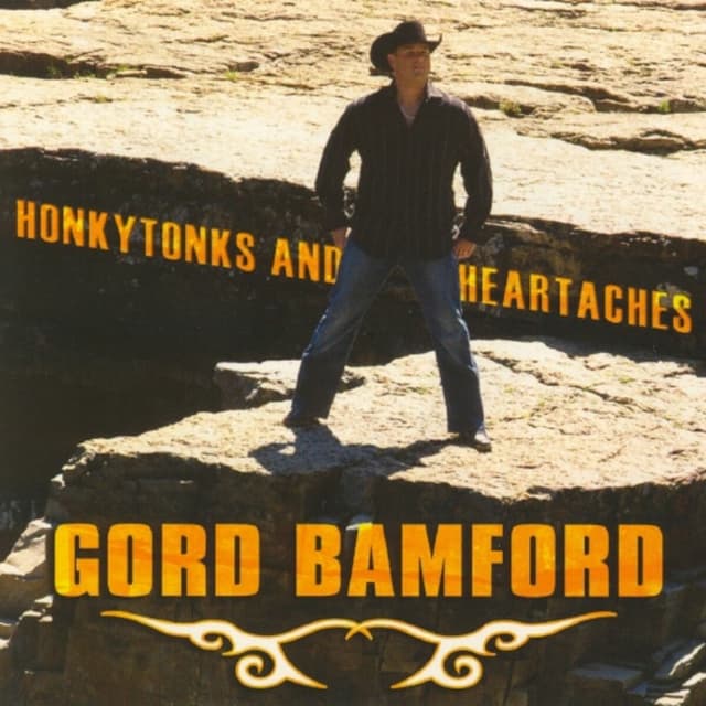 Album cover art for Honkytonks and Heartaches