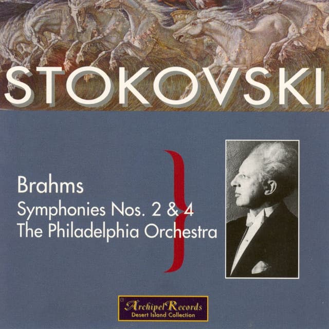 Album cover art for Brahms : Symphonies Nos 2 & 4