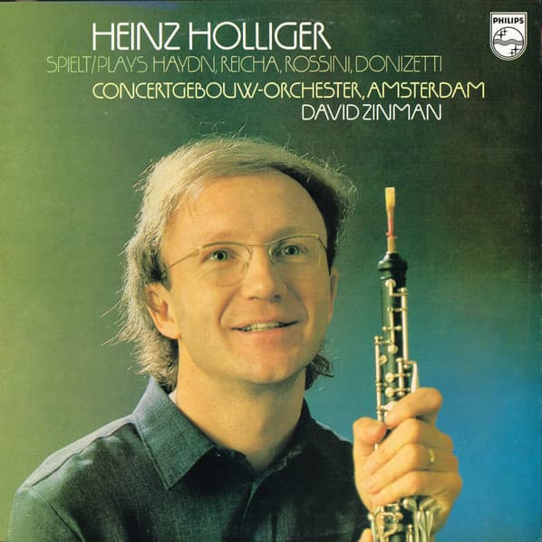 Album cover art for Heinz Holliger Spielt Haydn, Reicha, Rossini, Donizetti