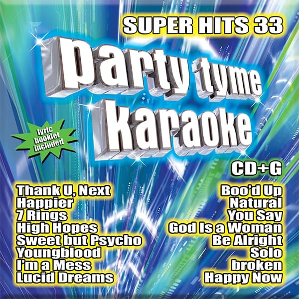 Album cover art for Party Tyme Karaoke: Super Hits, Vol. 33