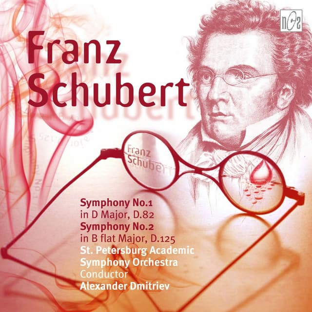 Album cover art for Symphony No.1 In D Major, D.82 Symphony No.2 In B Flat Major, D.125