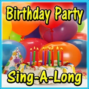 Album cover art for Birthday Party Sing-A-Long