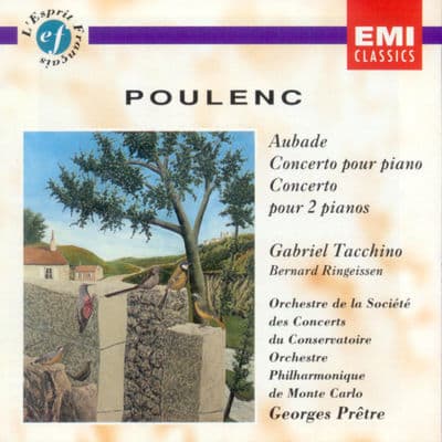 Album cover art for Poulenc: Aubade; Concerto pour piano - Concerto pour 2 Pianos