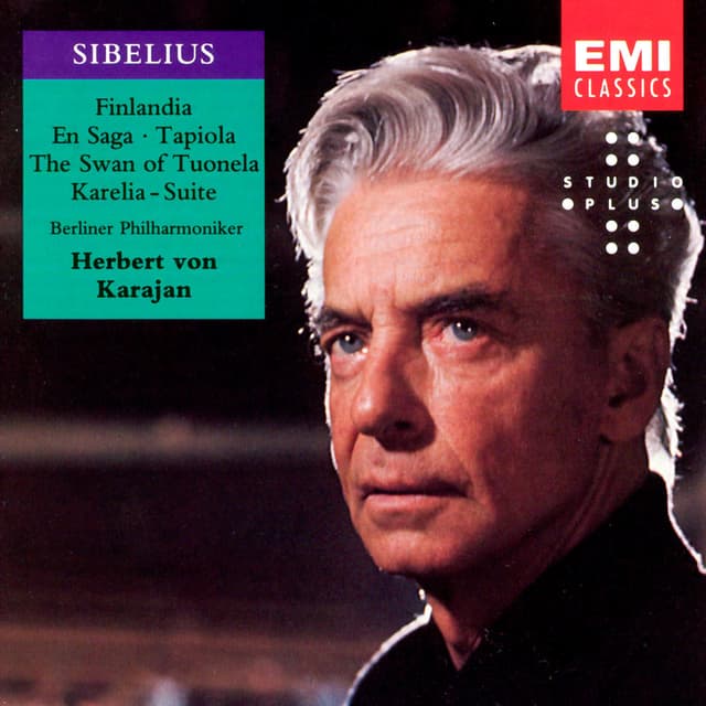 Album cover art for Sibelius Karajan: Finlandia - Karelia - Suite Etc. - Karajan