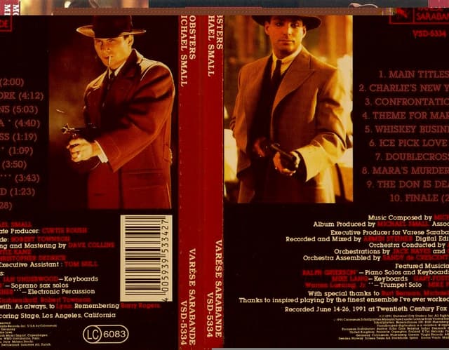 Album cover art for Mobsters (Original Motion Picture Soundtrack)