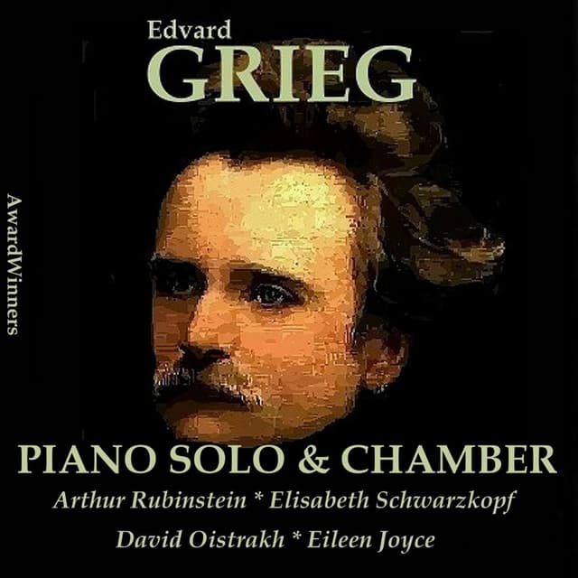 Album cover art for Grieg Vol. 3 - Piano Solo - Chamber Works