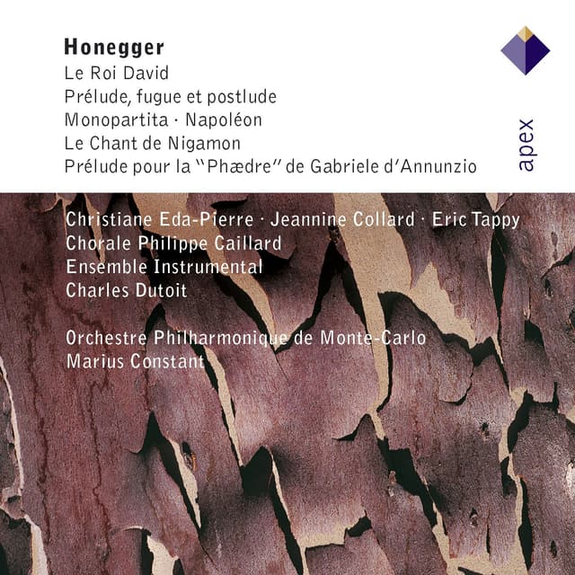 Album cover art for Honegger : Le roi David