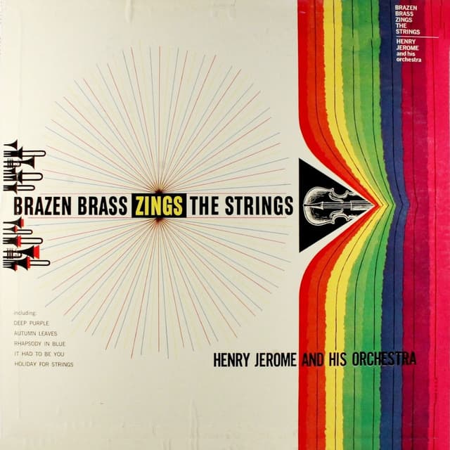 Album cover art for Brazen Brass Zings The Strings