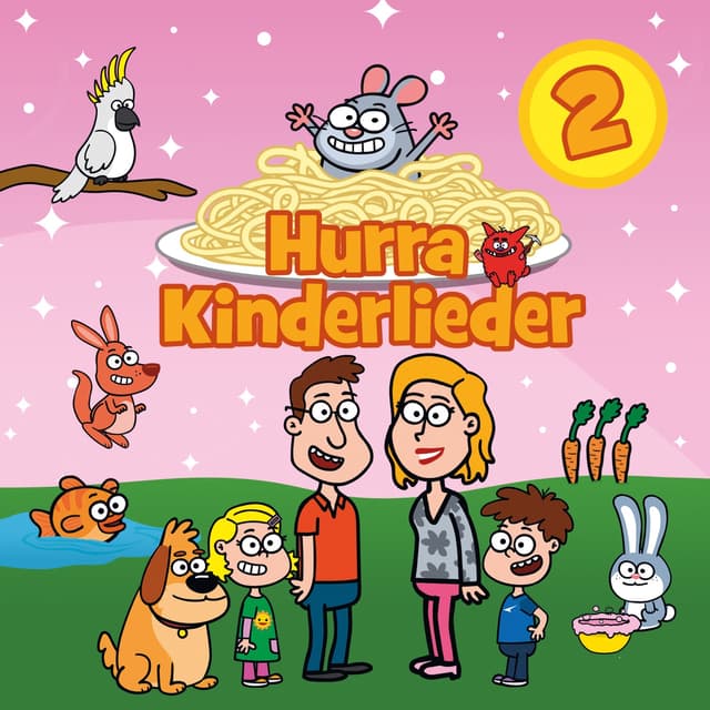 Album cover art for Hurra Kinderlieder 2