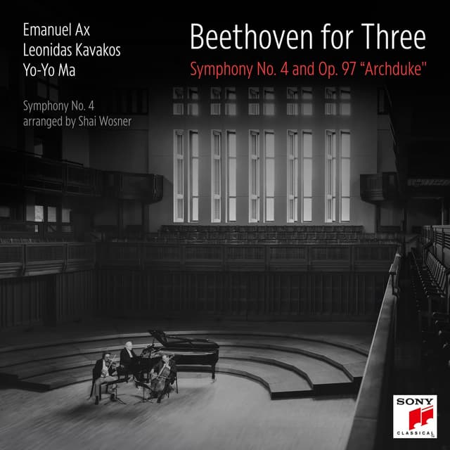 Album cover art for Beethoven for Three: Symphony No. 4 and Op. 97 "Archduke"
