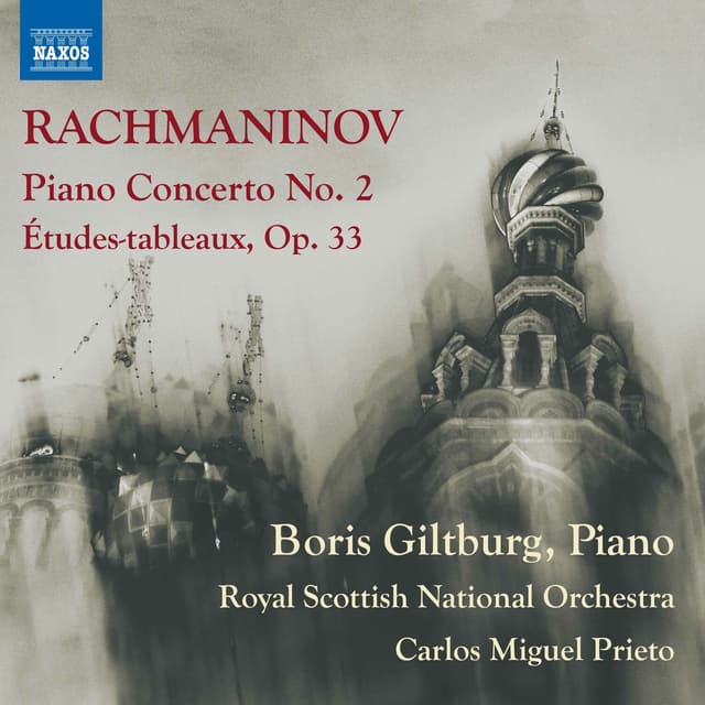 Album cover art for Rachmaninov: Piano Concerto No. 2 in C Minor, Op. 18 & Études-tableaux, Op. 33