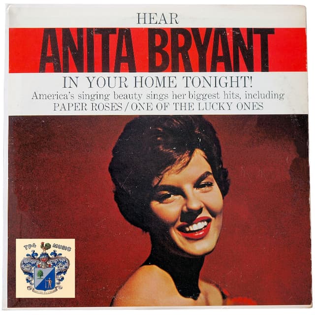 Album cover art for Hear Anita Bryant In Your Home Tonight