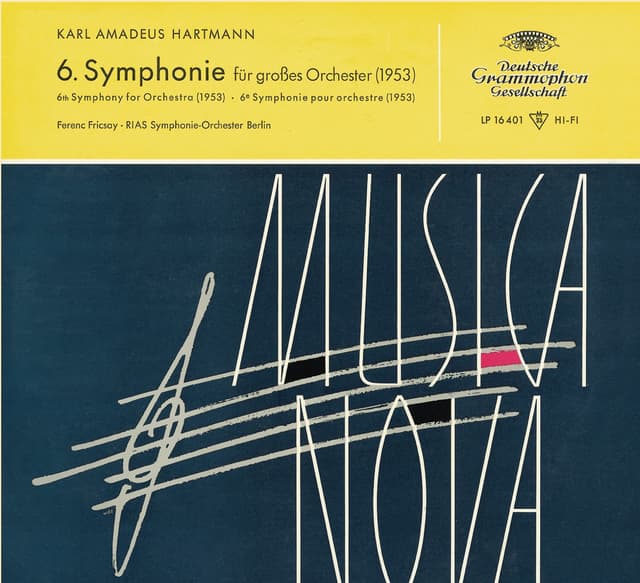 Album cover art for Hartmann: 6. Symphonie für Großes Orchester