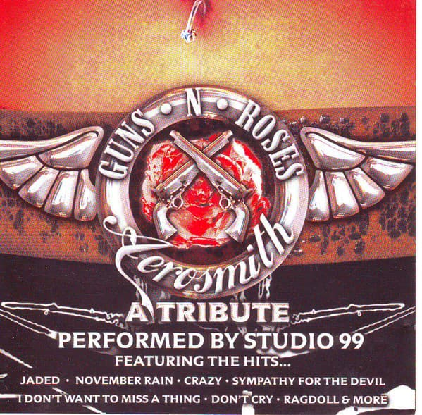 Album cover art for Guns N Roses & Aerosmith: A Tribute Performed by Studio 99