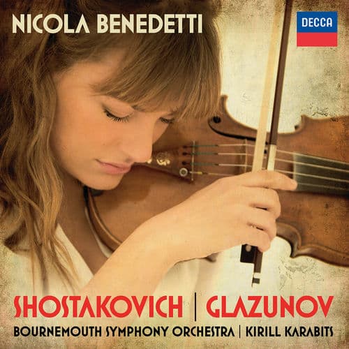 Album cover art for Shostakovich: Violin Concerto No.1; Glazunov: Violin Concerto