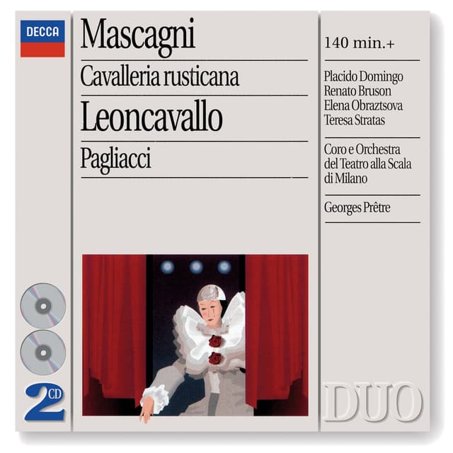 Album cover art for Mascagni: Cavalleria Rusticana - Leoncavallo: Pagliacci